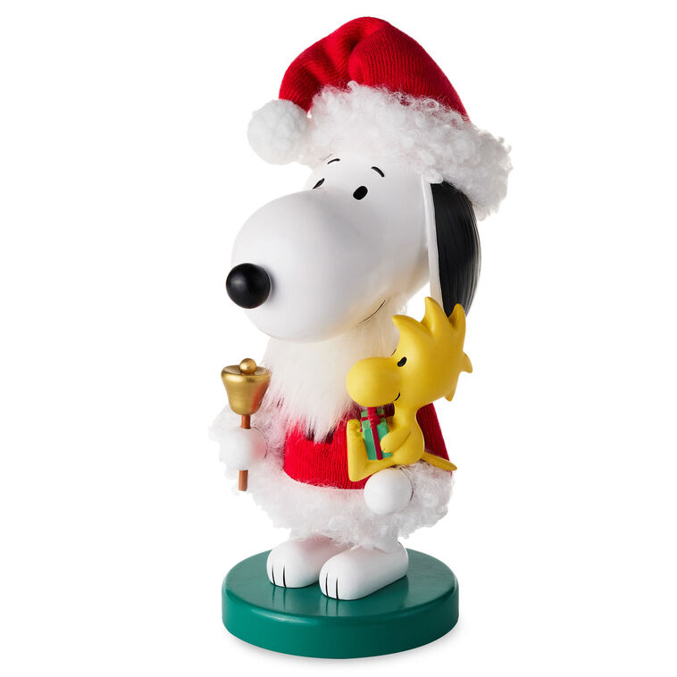 Peanuts Bell-Ringing Santa Snoopy Nutcracker Figurine, 10" H