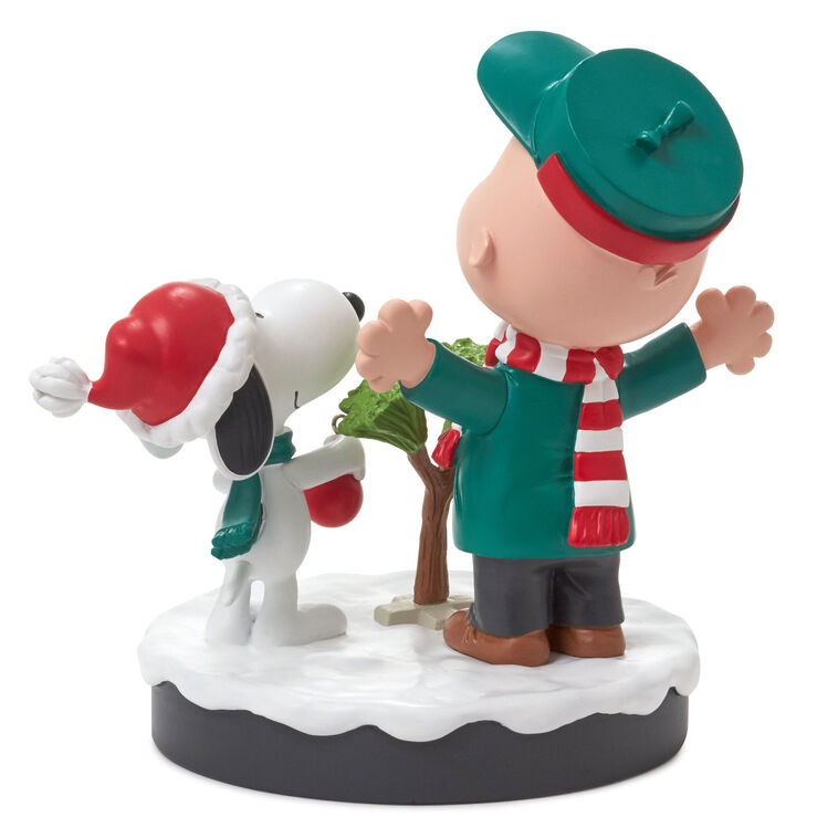 Peanuts Charlie Brown and Snoopy With Tree Figurine, 5.25"