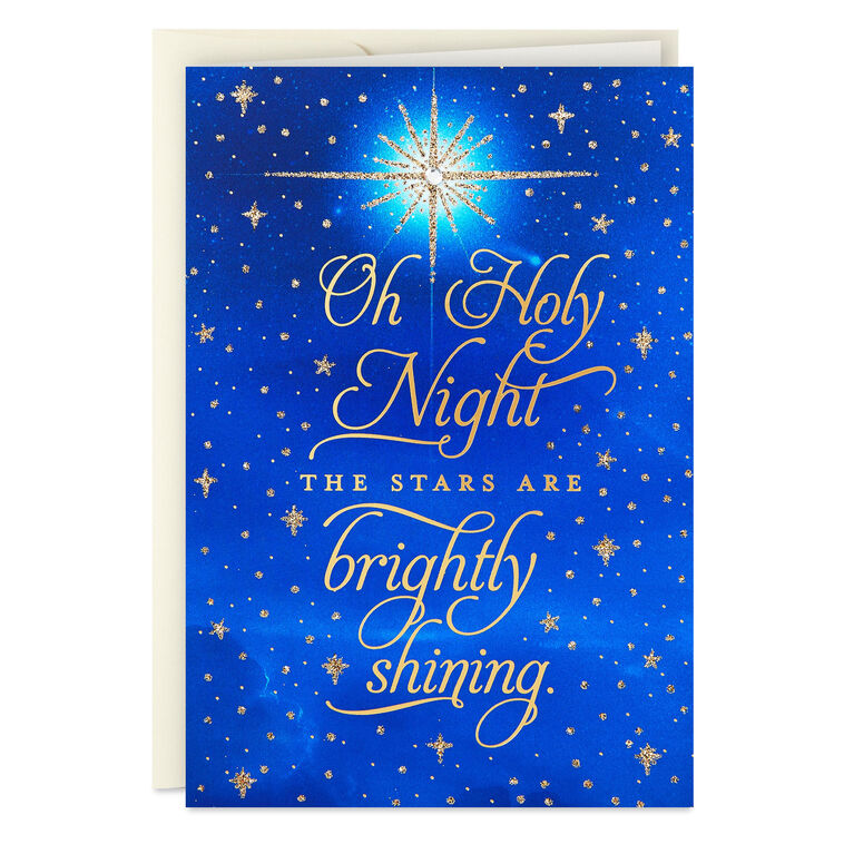 Oh Holy Night Religious Boxed Christmas Cards, Pack of 12