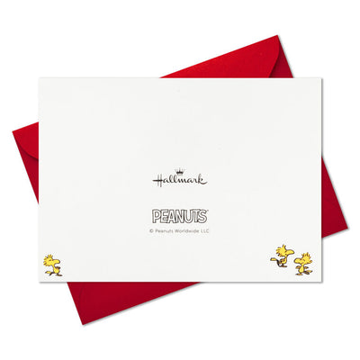 Peanuts® Gang Ice-Skating Blank Christmas Note Cards, Pack of 10