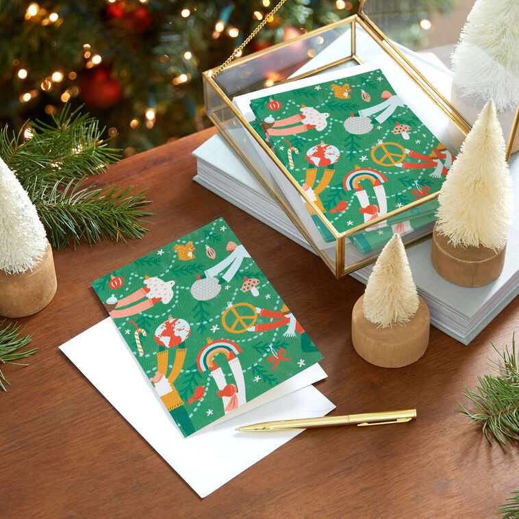 UNICEF Decorating the Tree Boxed Christmas Cards, Pack of 12