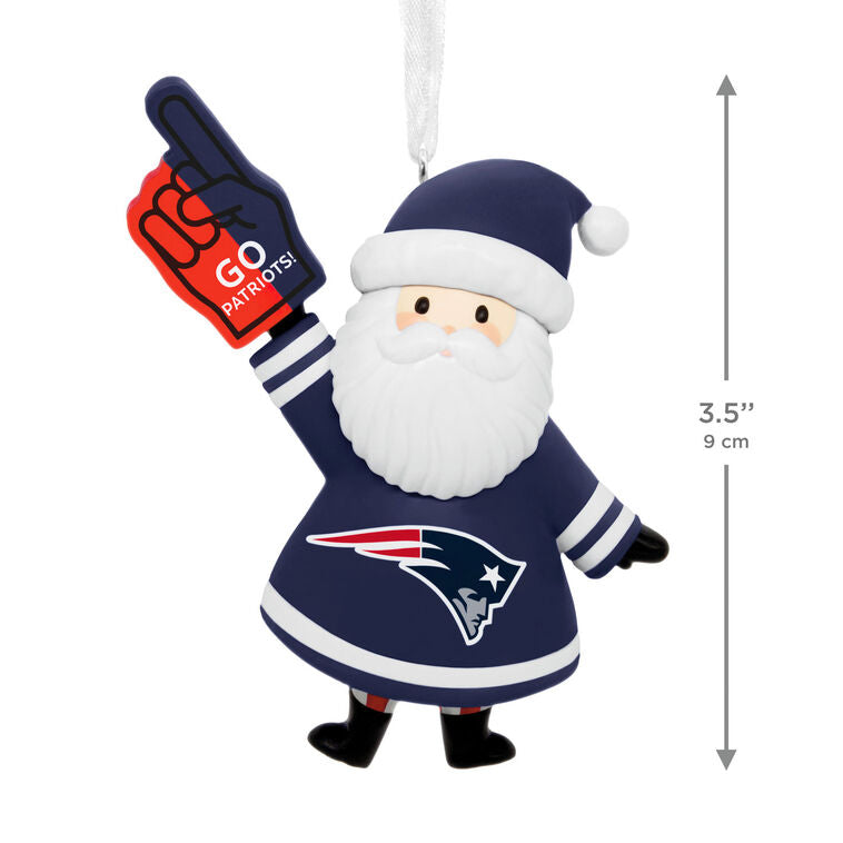 NFL New England Patriots Santa Fan Hallmark Ornament