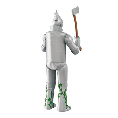 Tin Man ornament, Wizard of Oz character holding ax, silver costume, Hallmark Keepsake, Christmas tree decoration, classic movie collectible.