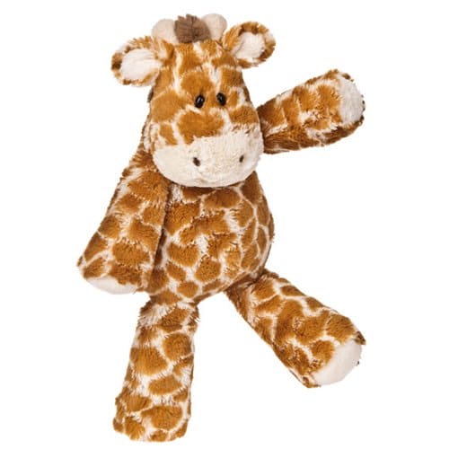 A cuddly Marshmallow Zoo Giraffe plush toy, perfect for snuggling and providing comfort. Soft, floppy design ideal  
