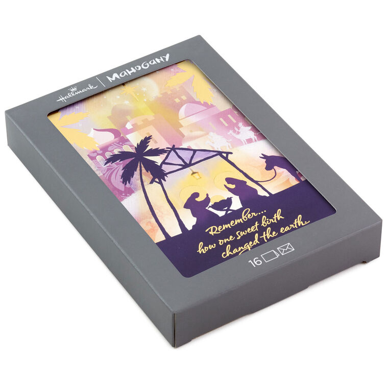 Nativity Scene in Bethlehem Boxed Christmas Cards, Pack of 16