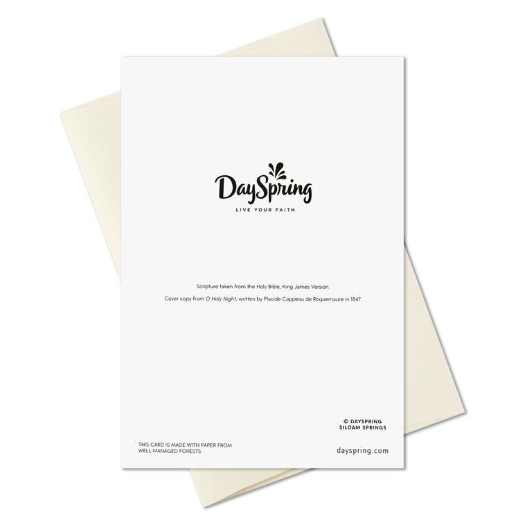 Oh Holy Night Religious Boxed Christmas Cards, Pack of 12