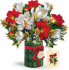 Classic Golden Mistletoe Holiday Paper Bouquet