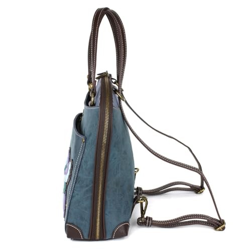 Convertible Backpack- Hummingbird Blue