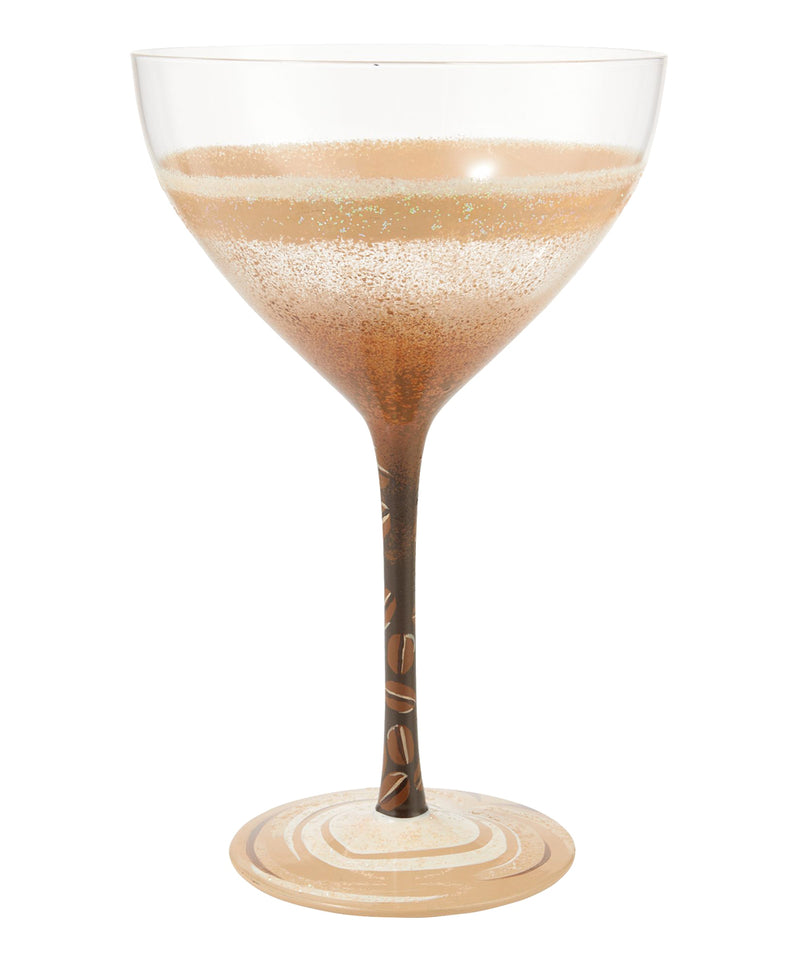 Brown Espresso Martini Cocktail Glass