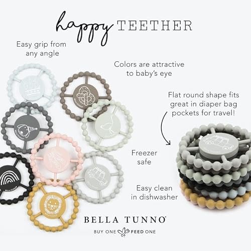 Silicone teething toy with &