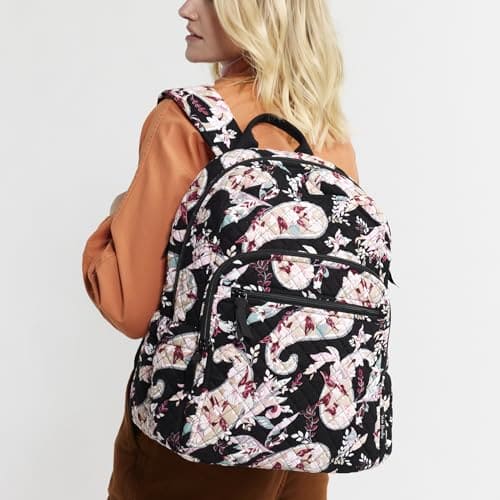 Vera Bradley Cotton Campus Backpack Botanical Paisley