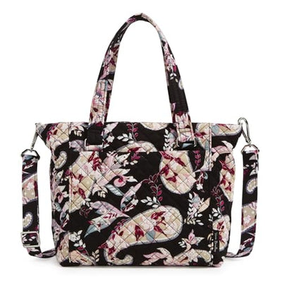 Vera Bradley Multi-Strap Shoulder Bag in Botanical Paisley recycled cotton with adjustable crossbody strap and multiple pockets
