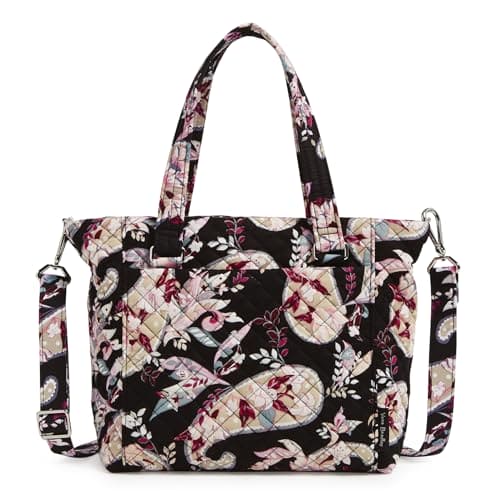 Vera Bradley Multi-Strap Shoulder Bag in Botanical Paisley recycled cotton with adjustable crossbody strap and multiple pockets