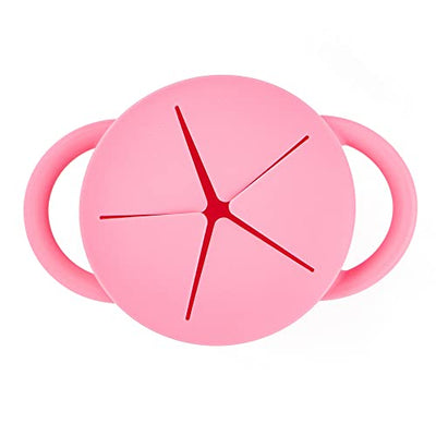 Bella Tunno Miss Sunshine Snack Cup with mess-proof lid, soft silicone opening, and easy-grip handles.