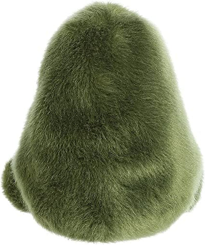 Green plush avocado with a brown pit.