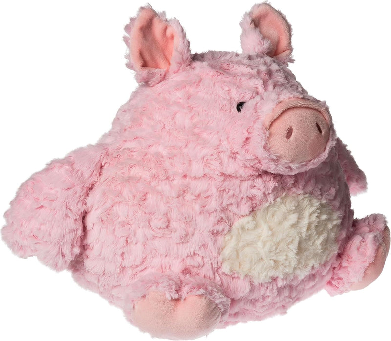 A 14-inch Puffernutter Pig plush toy with soft pink fabric, perky ears, and a white belly. Perfect for cuddles, bedtime,  
