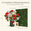 Classic Golden Mistletoe Holiday Paper Bouquet