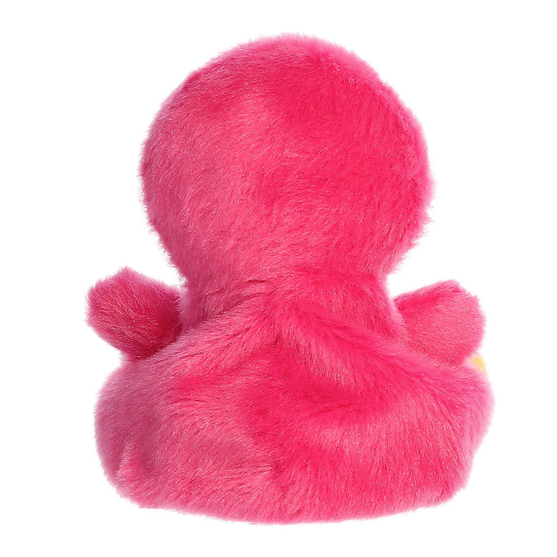 Peyton Palm Pals pink chick plush with a round bean-filled body, yellow beak, and soft fabric perfect for handheld cuddles.