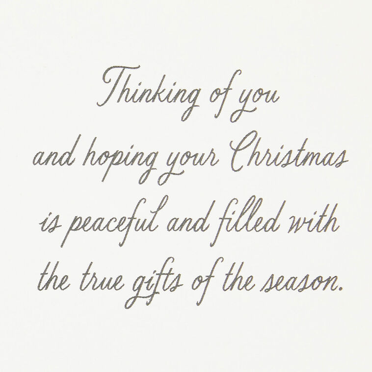 Wreath With Gold Berries Boxed Christmas Cards, Pack of 16