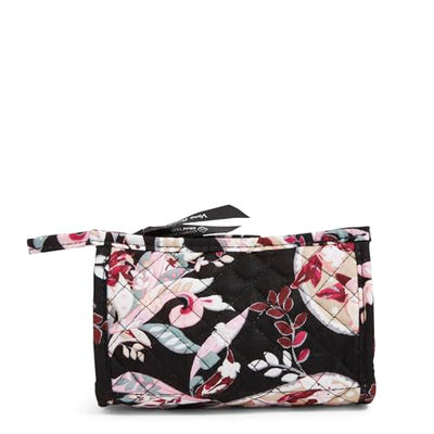 Vera Bradley Botanical Paisley mini trapeze makeup bag with zip closure and interior slip pocket
