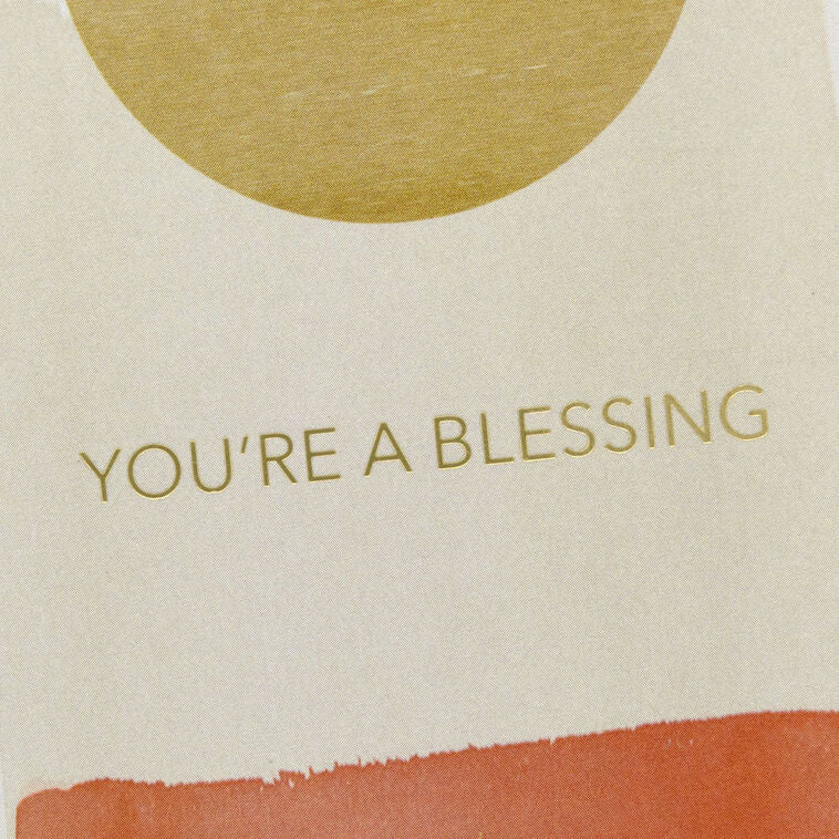 Thank you cards with gold foil message you&