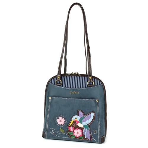 Convertible Backpack- Hummingbird Blue