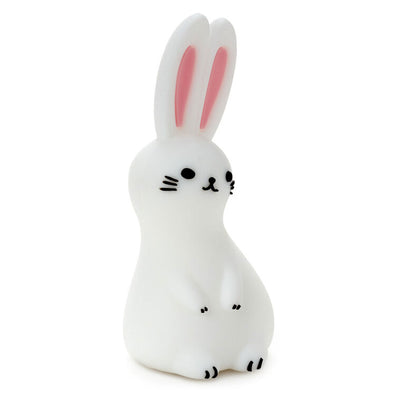 White bunny-shaped silicone drink charm, fits inside Charmers glasses; perfect for Easter celebrations or spring gatherings.