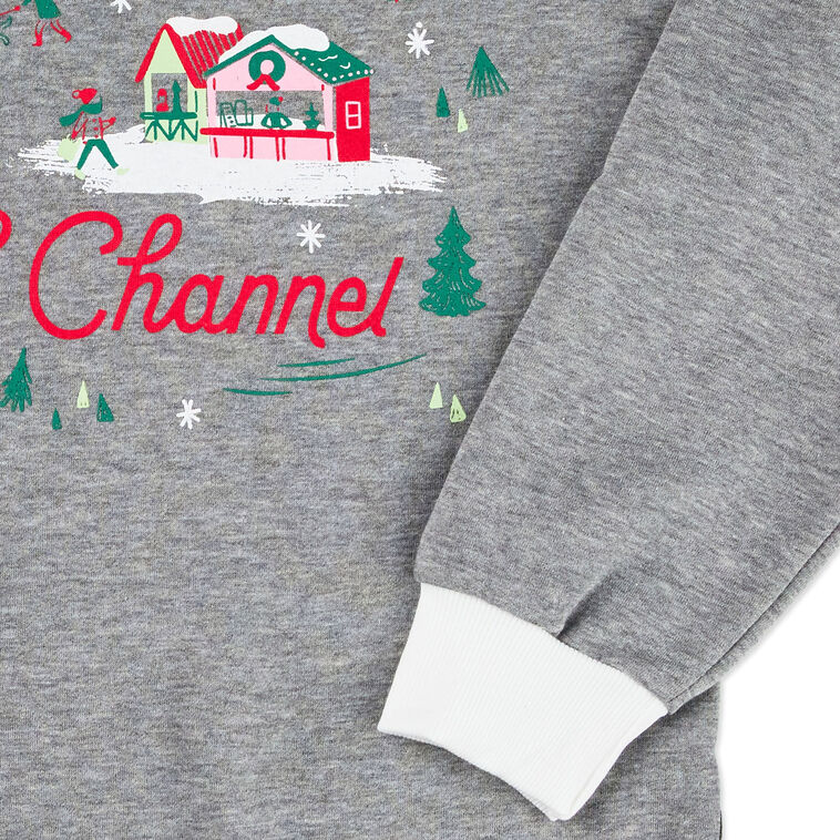 Hallmark Channel Comfy Cozy Merry Gray Sweatshirt