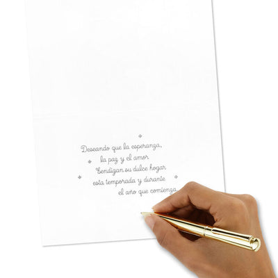 Three Little Angels Spanish-Language Boxed Christmas Cards, Pack of 16