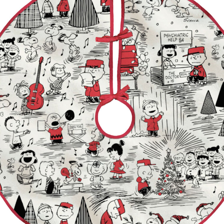 Peanuts® Fabric Hallmark Tree Skirt, 48"