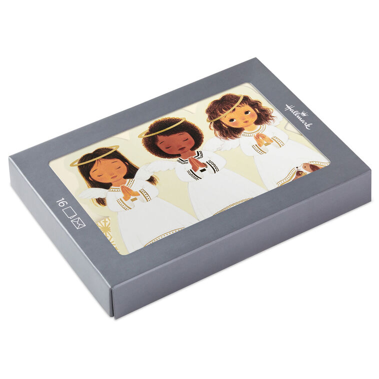 Praying Angels Boxed Christmas Cards, Pack of 16
