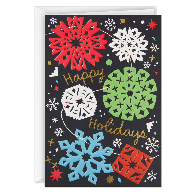 UNICEF Paper Snowflake Garland Boxed Christmas Cards, Pack of 12
