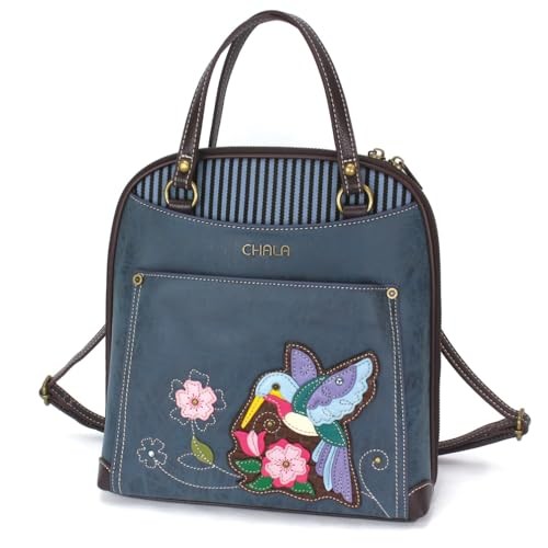 Convertible Backpack- Hummingbird Blue