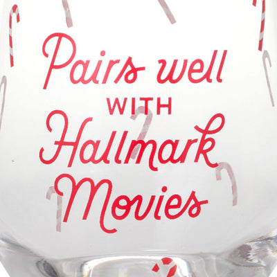 Hallmark Channel Pairs Well With Hallmark Movies Stemless Wine Glass, 14.5 oz