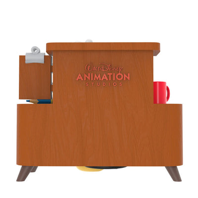 Hallmark Keepsake Disney Mickey Mouse From Sketch to Screen ornament, Mickey at animation desk with sketch, 2025 holiday collection.