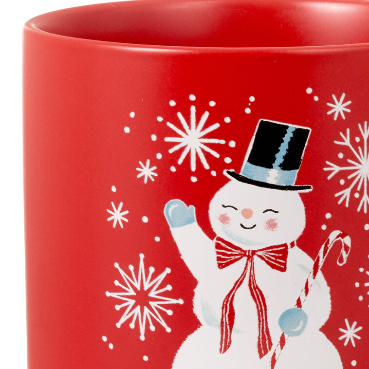 Vintage Snowman Mug, 20 oz