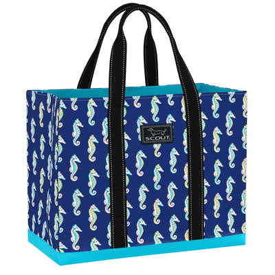 Sea Biscuit large Original Deano tote with open top, comfort grip handles, interior zipper pocket, and durable flat bottom.