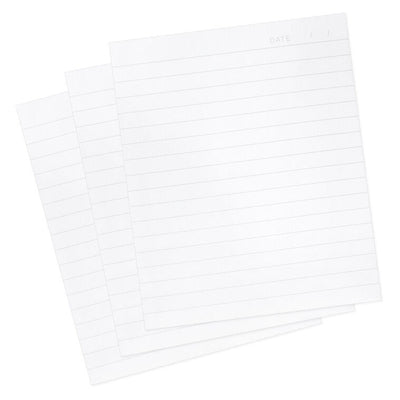 Pastel pink faux leather list pad with gold foil honeycomb design and lined, perforated pages.
