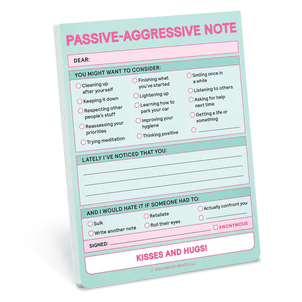 Nifty Notes- Passive Aggressive