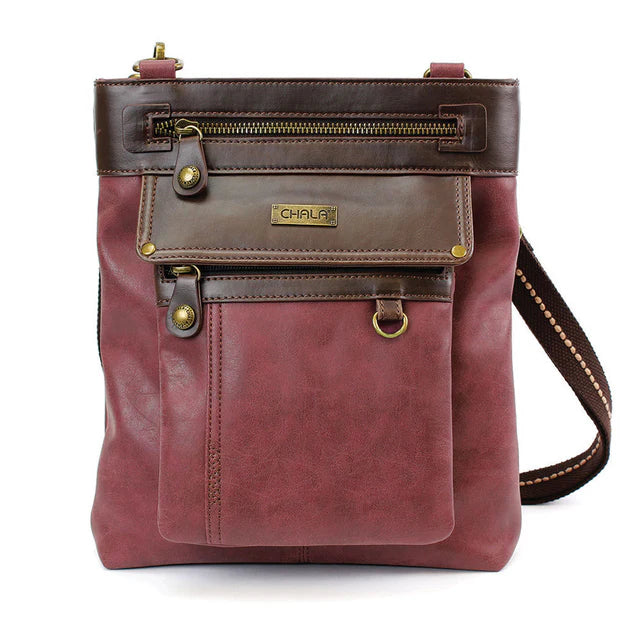 Gemini Xbody Bag- Burgundy