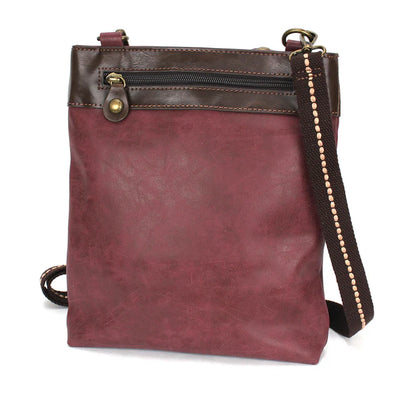 Gemini Xbody Bag- Burgundy