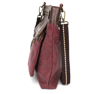 Gemini Xbody Bag- Burgundy