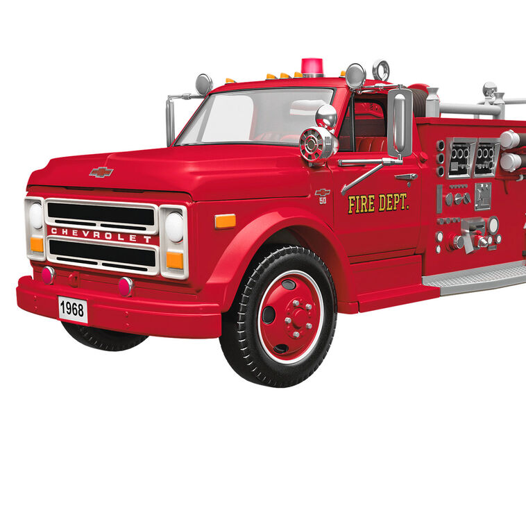 Fire Brigade 1968 Chevrolet Fire Engine 2025 Ornament With Light