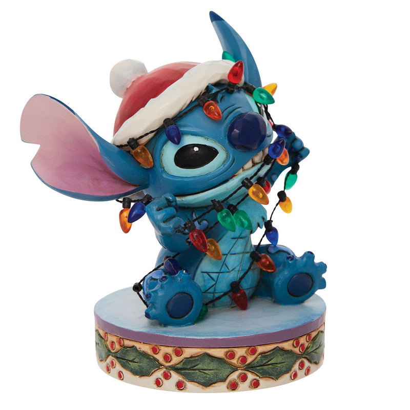 Stitch Wrapped in Christmas Li