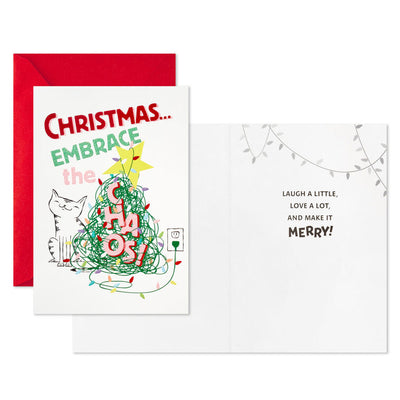 Embrace the Chaos Boxed Christmas Cards, Pack of 16