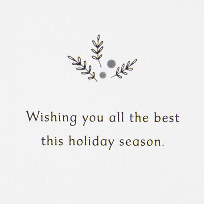 Elegant Script Boxed Christmas Cards, Pack of 10