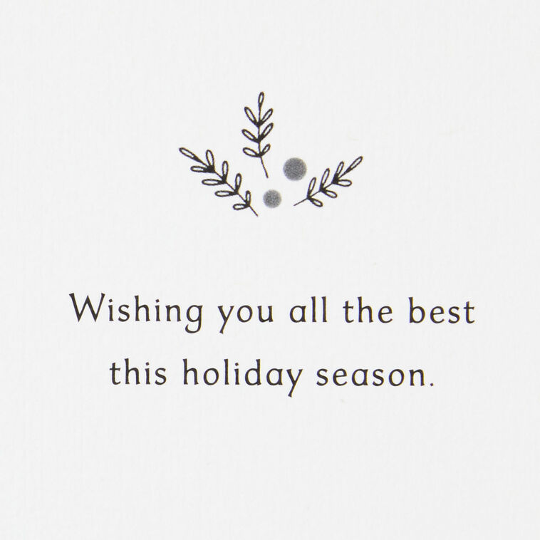 Elegant Script Boxed Christmas Cards, Pack of 10