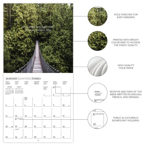 In to the Woods 12 x 12 Wall Calendar