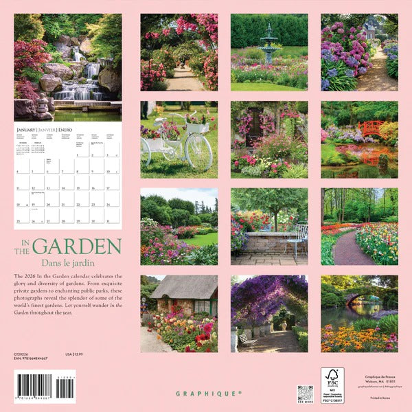 In the Garden 12 x 12 Wall Calendar