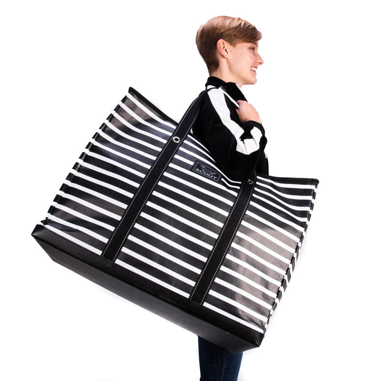 SCOUT Summer Friyay XX-Large 4 Boys zip-top tote, ultra-light, foldable, durable bag with U-shaped zipper for travel, beach, or moving day.